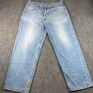 Levi's 550 Relaxed Fit Jeans Mens W36 L30 Light Wash Denim‎ Cotton Blue